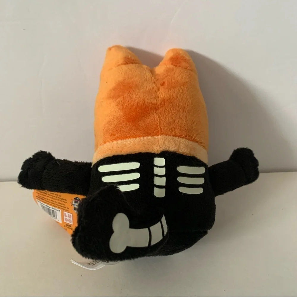 NWT. BLUEY Bingo Glow-In-The-Dark Skeleton Costume Plush, 7.5